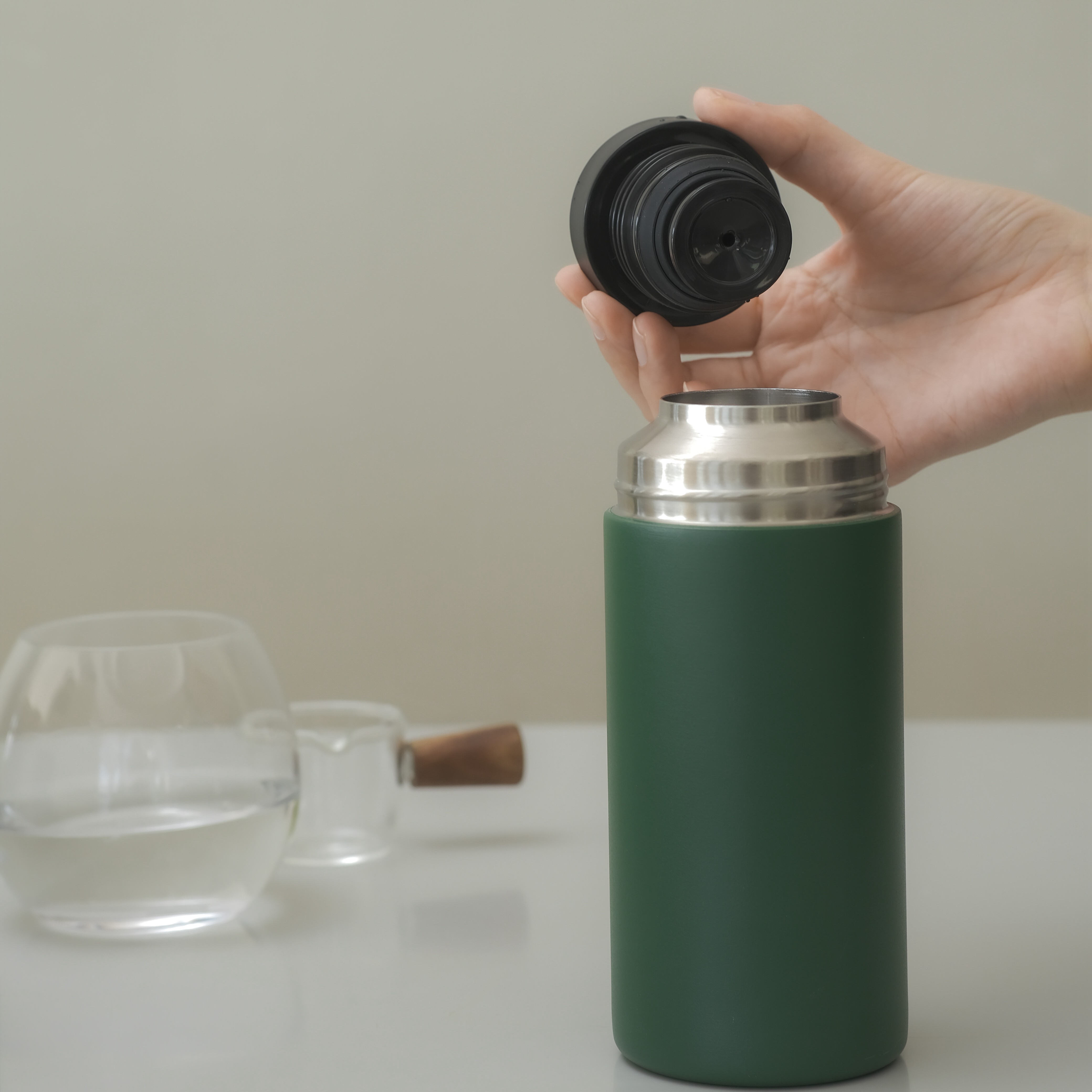 Premium 350ml Insulated Bottle with Handle | 24-Hour Hot & Cold Retention