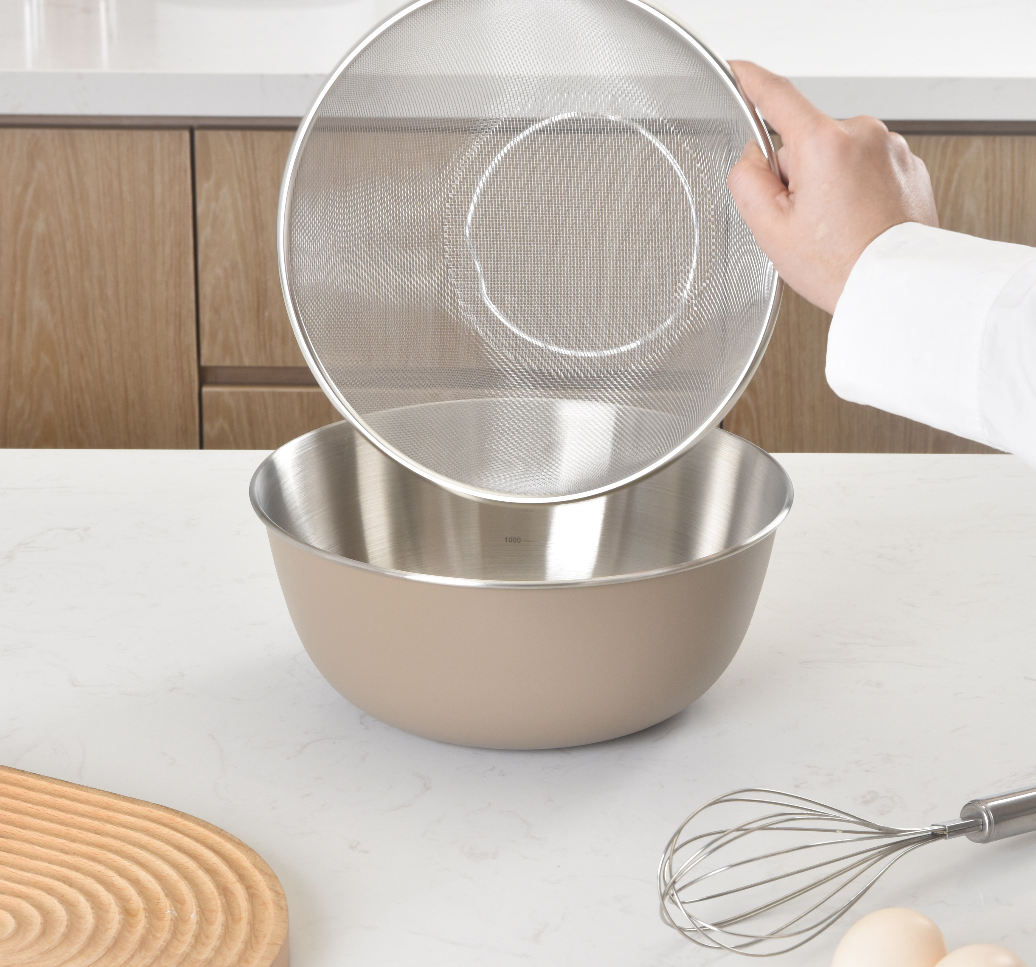 5-Piece Stainless Steel Mixing Bowls Set - Non-Slip, Insulated, Stackable Salad/Cooking Bowls for Kitchen (Pastel Colors)