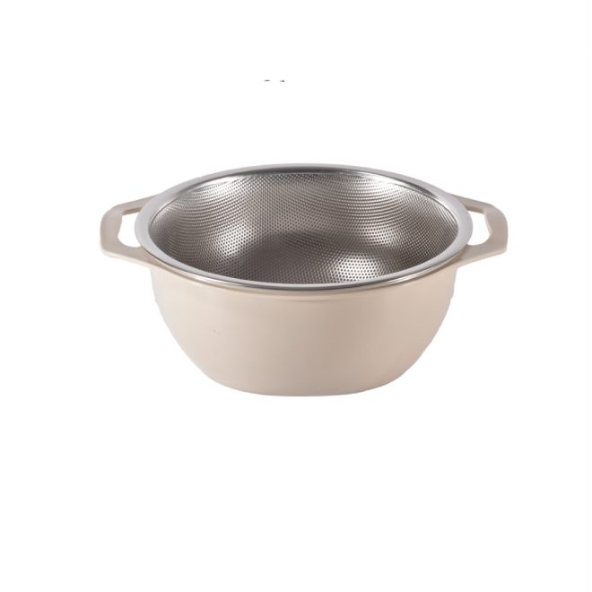 beige rice cleaning bowl 21cm