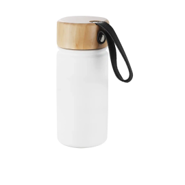 Bouteilles thermos en gros avec couvercles en bois élégants