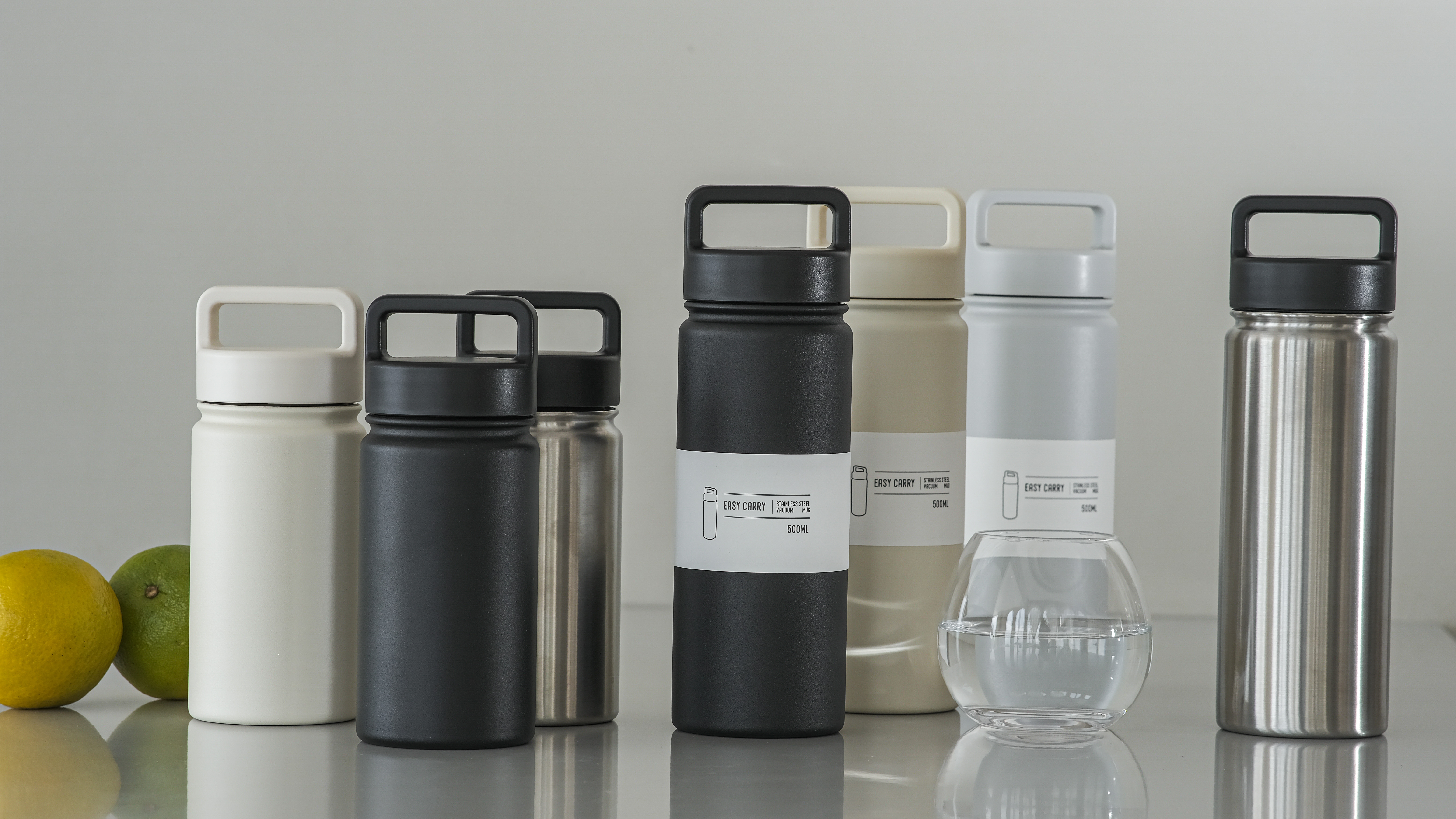 Premium 500ml Insulated Bottle with Handle | 24-Hour Hot & Cold Retention