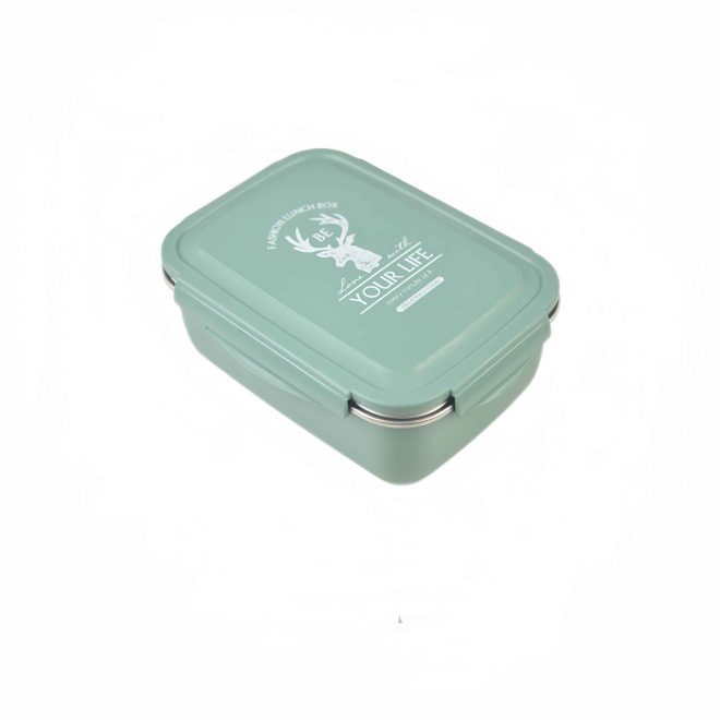 Double Compartment Stainless Steel Lunch Box 550ml (1)