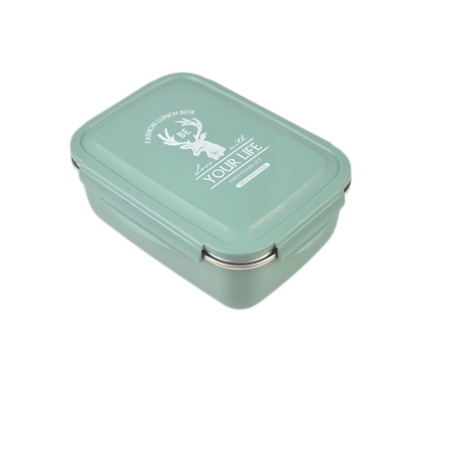 Double Compartment Stainless Steel Lunch Box 850ml (1)