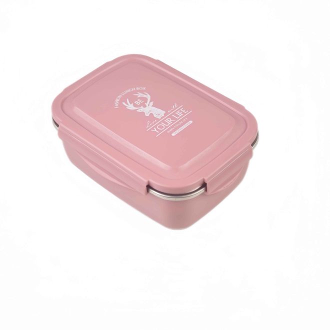 Double Compartment Stainless Steel Lunch Box 850ml (2)