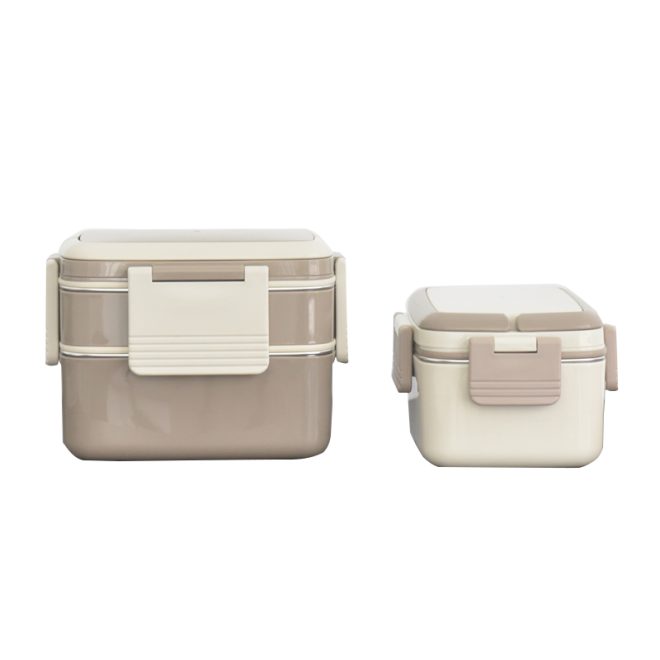 Double Layer Rectangle Lunch Box Display (1)