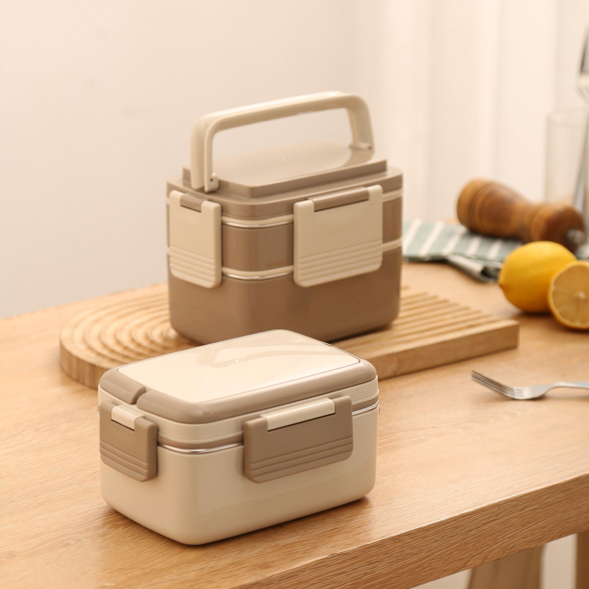 Double Layer Rectangle Lunch Box Display (4)