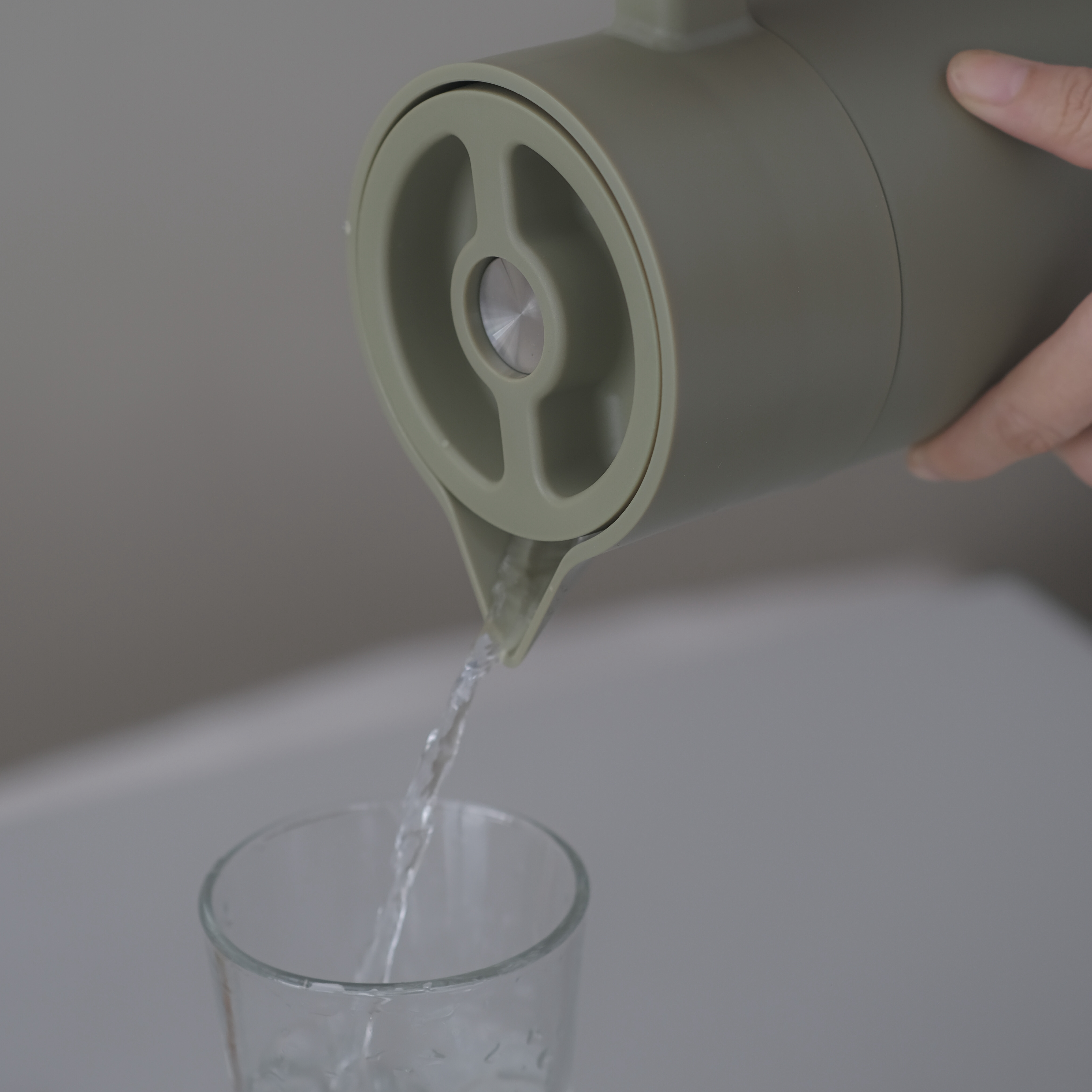 MOYA Korean Thermal Carafe with Wooden Handle – Double Wall Stainless Steel, Ideal for Hot Beverages