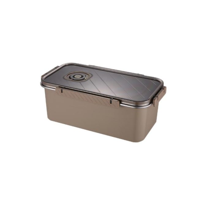 brown stainless steel food storage container 5800ml