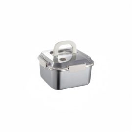 Wholesale Stainless Steel Square Food Containers With Lids and Handles