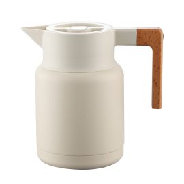 Wholesale Customized Coffee Thermos with Elegant Wooden Handle