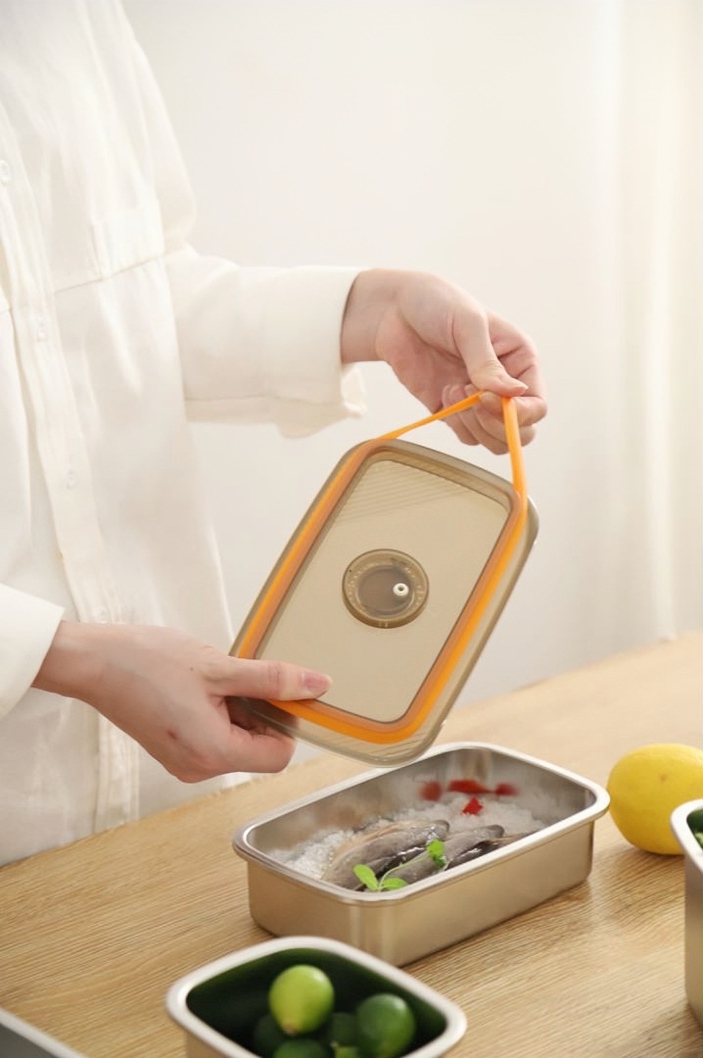 MOYA SUS304 Stainless Steel Insulated Food Storage Containers, Leak-Proof Fresh-Keeping Set with Multi Compartments for Camping & Meal Prep