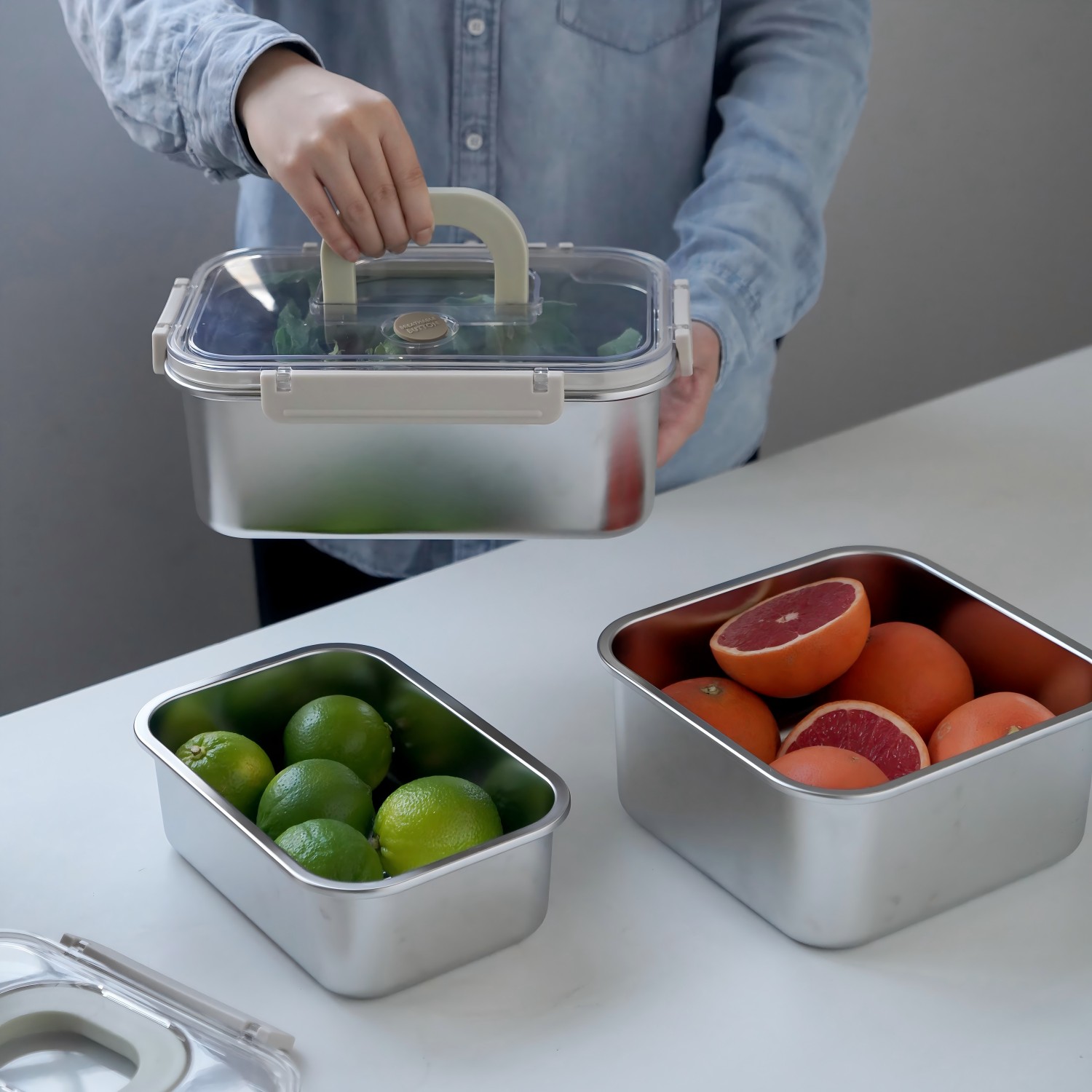 304 stainless steel food container