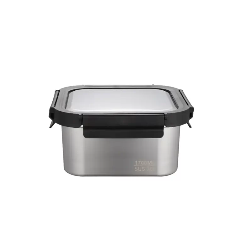 Caja de almacenamiento con tapa de acero
