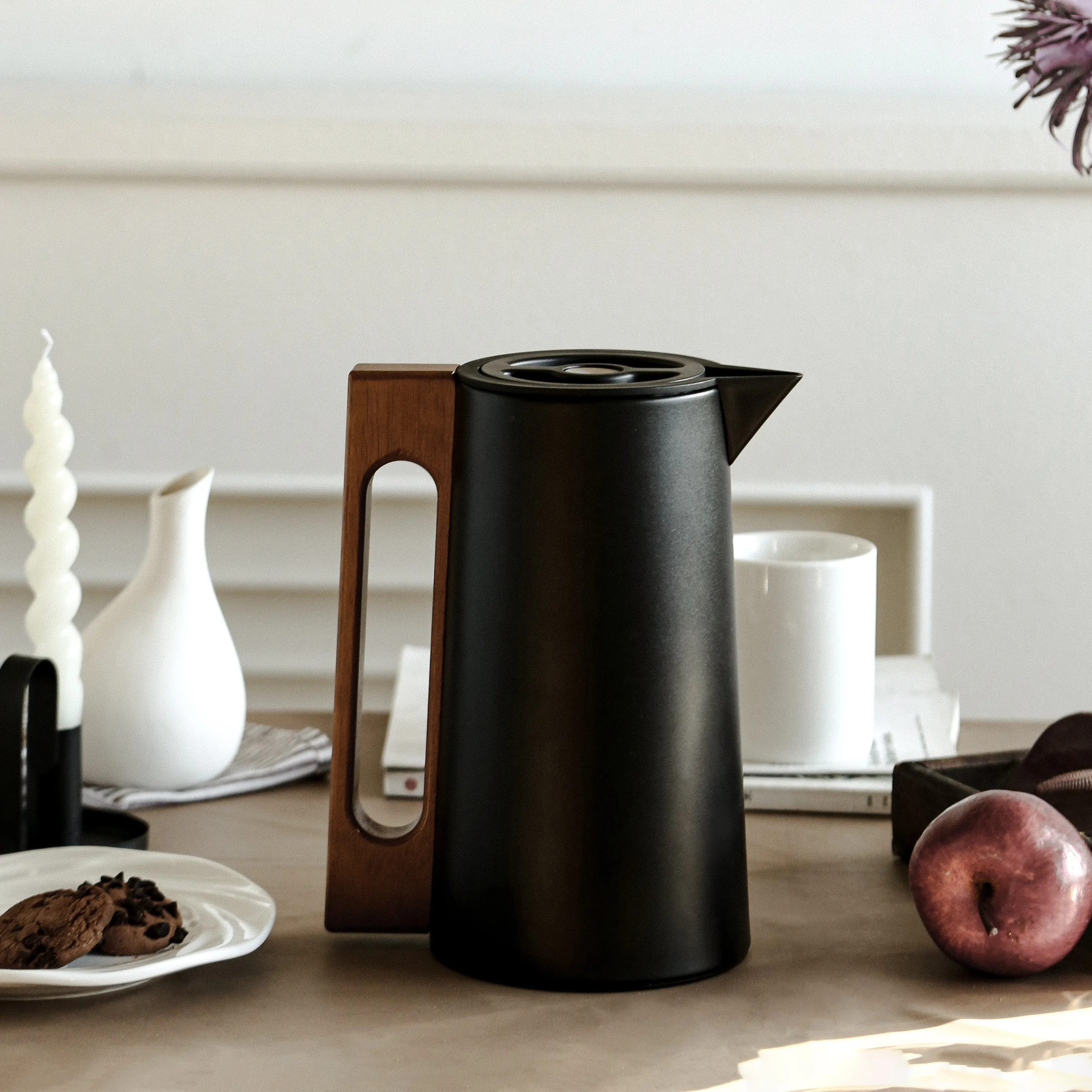 Glass-lined pizza thermos