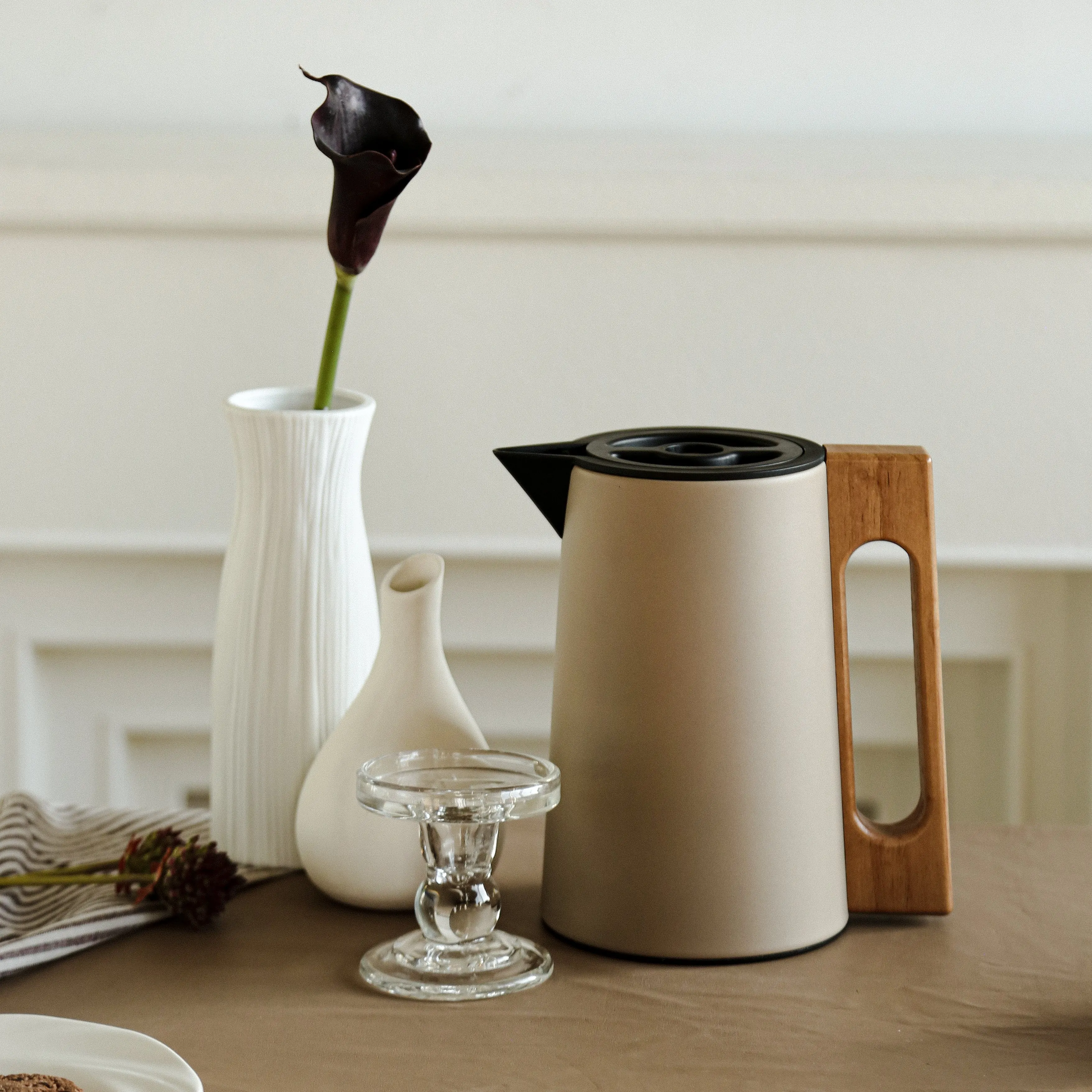 Glass-lined pizza thermos
