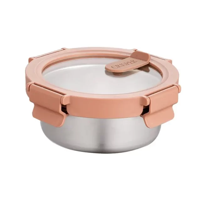 New glass-covered food storage container