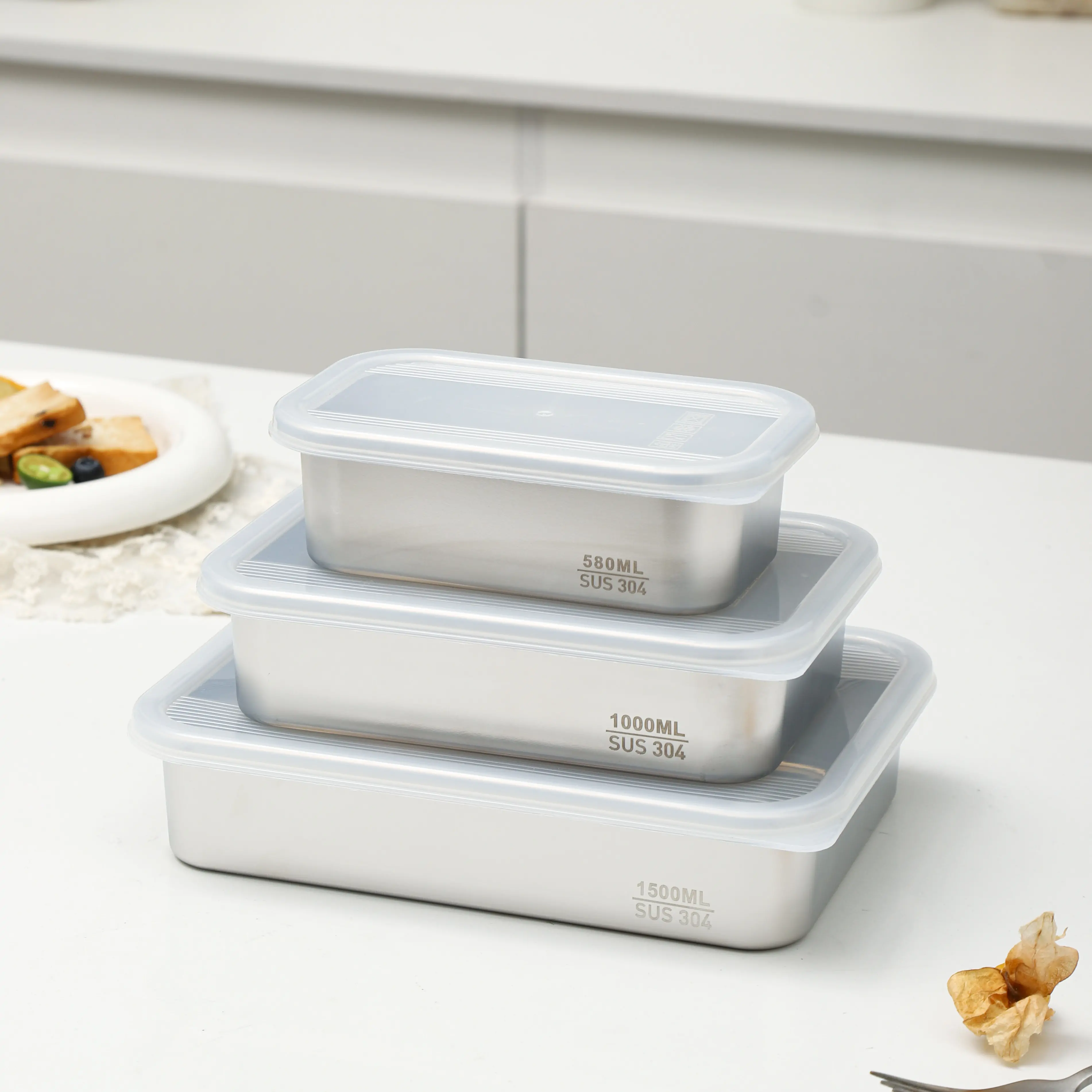 PE lid food storage container