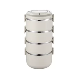 Stainless Steel Multi-Layer Lunch Container Heat-Retaining Durable Fits Snacks & Main Dishes
