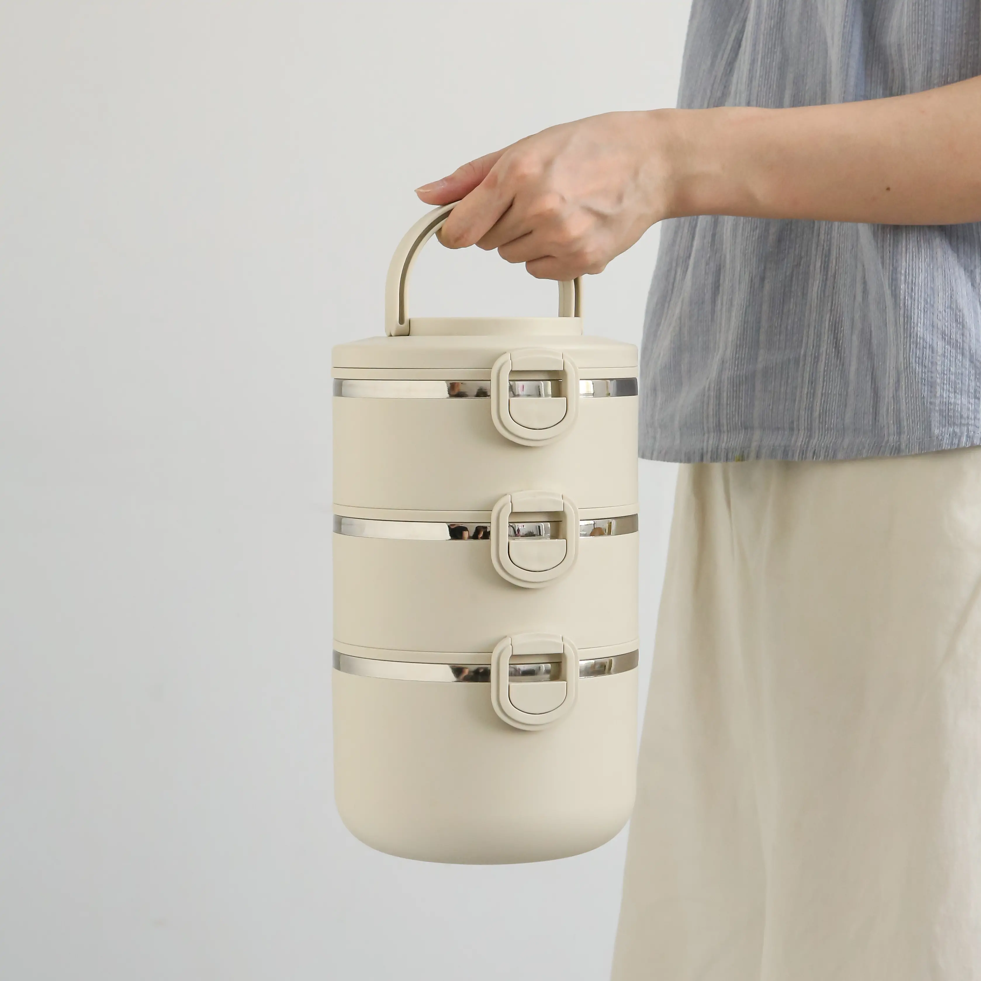 Stainless steel multi-layer lunch box