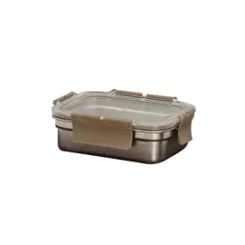 Stainless Steel Food Storage Container with Transparent Lid Durable & Visible Storage Solution