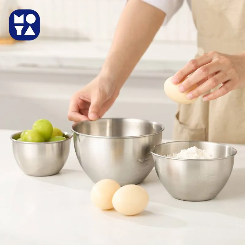 Bols à mélanger en acier inoxydable 304 avec poignée