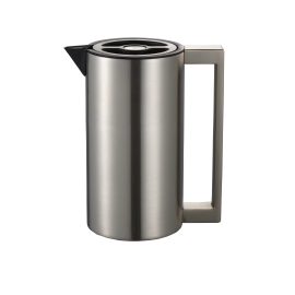 MOYA 304 Stainless Steel Insulated Carafe with Aluminum Handle – Eco-Friendly One-Button Dispensing, Airtight & Leak-Proof Thermal Carafe for Home, Office & Party