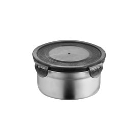 Round 304 Stainless Steel Food Storage Jars with Airtight Lids | Premium Bulk Food Canisters for Kitchen Organization