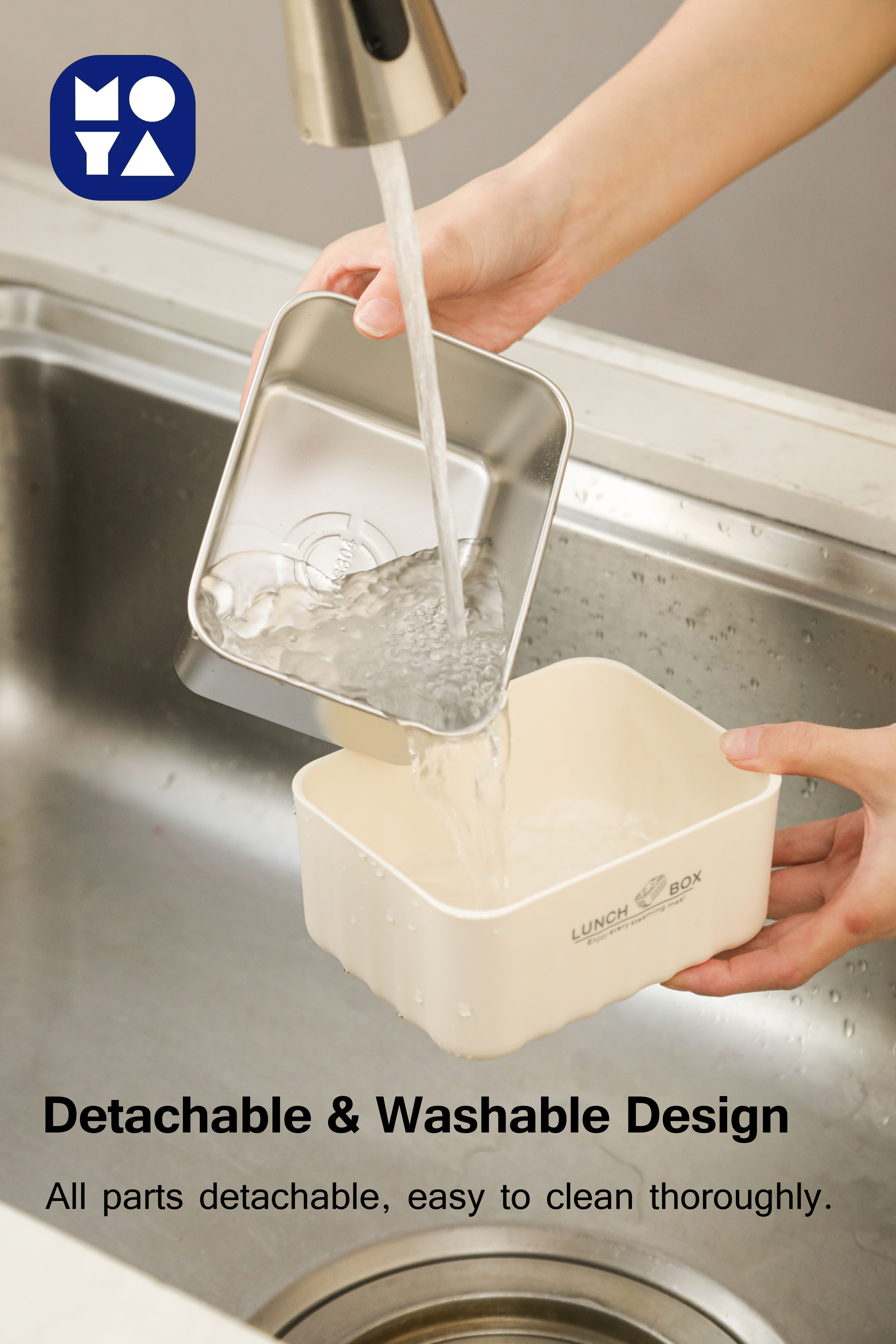 304 Stainless Steel Insulated Lunch Box Set with Insulated Carry Bag, Stackable Leakproof Bento Containers for Office & School