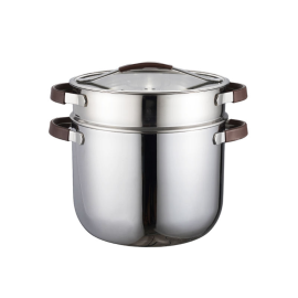 MOYA Eco-Friendly 304 Stainless Steel Steamer | Anti-Scald & Splash-Proof Lid | Dishwasher Safe Kitchen Cookware