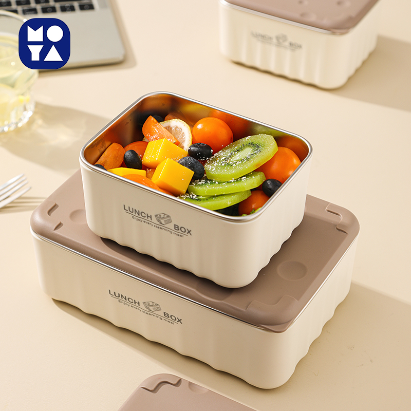 304 Stainless Steel Insulated Lunch Box Set with Insulated Carry Bag, Stackable Leakproof Bento Containers for Office & School