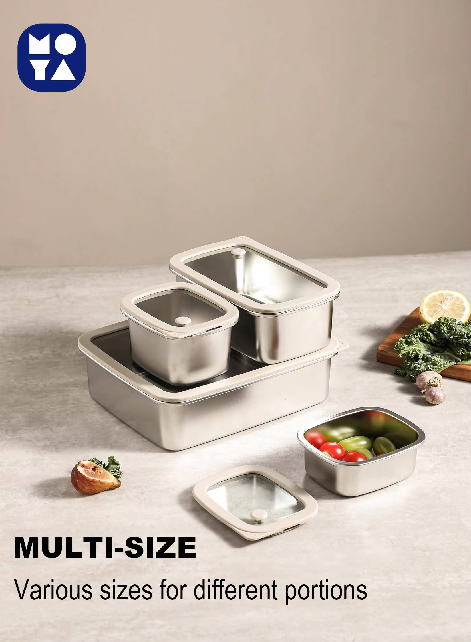 glass lid leak-proof meal prep containers