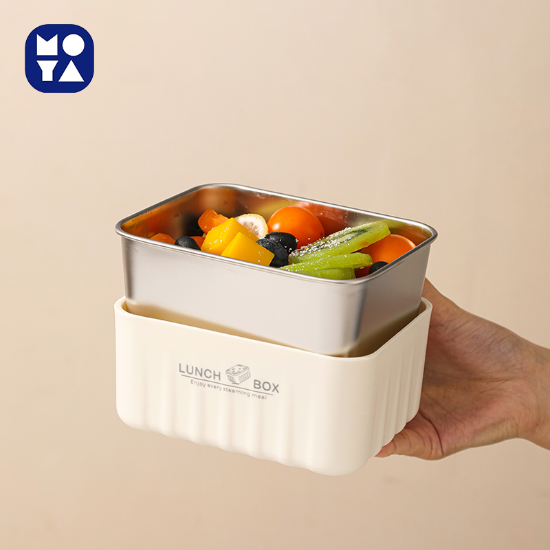 304 Stainless Steel Insulated Lunch Box Set with Insulated Carry Bag, Stackable Leakproof Bento Containers for Office & School