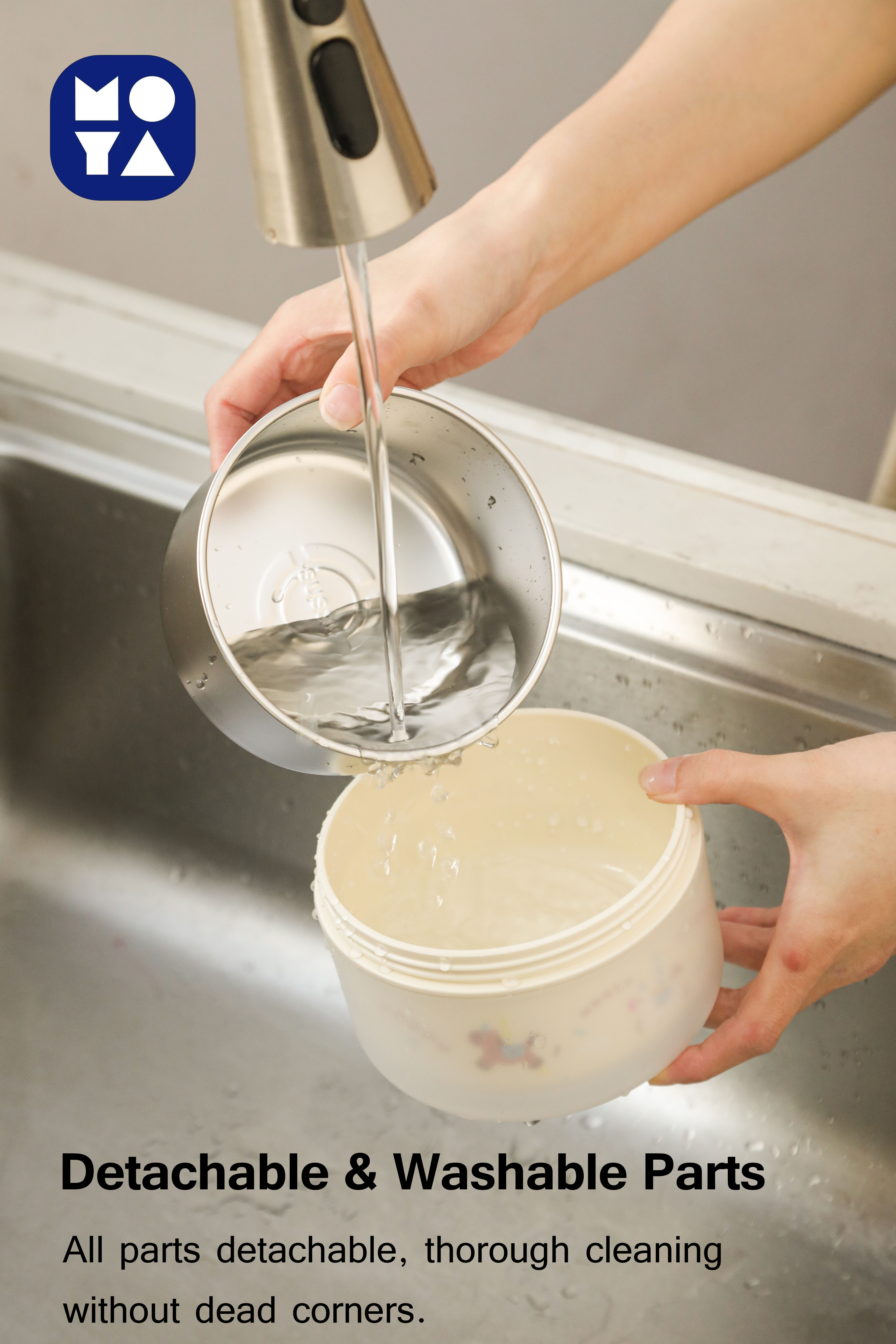 Cute Insulated Stainless Steel Lunch Box Set with Carrying Bag, Portable Stackable Bento Box for Kids & Office