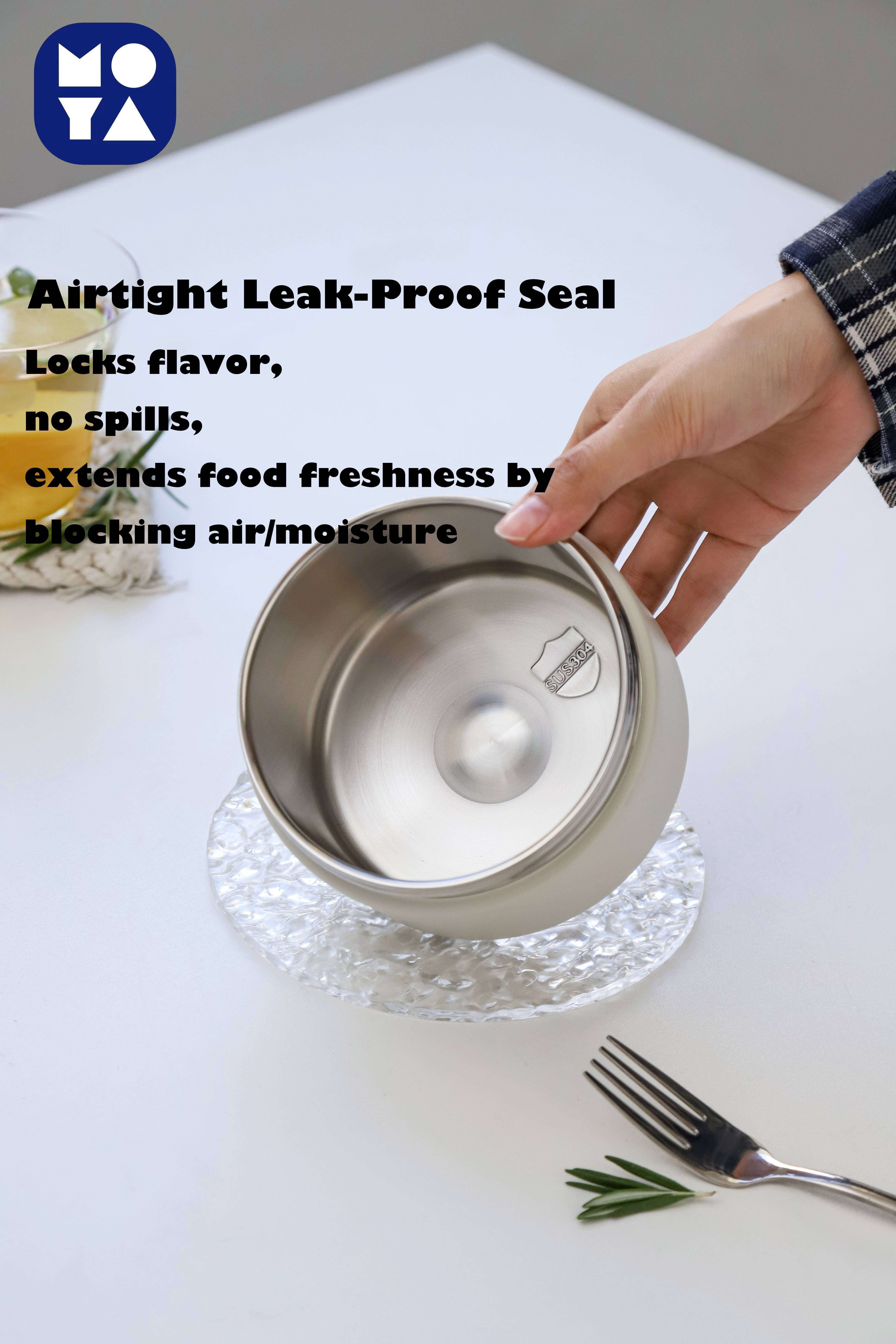 Stackable Stainless Steel Vacuum Insulated Soup Jar Set with Insulated Lunch Bag